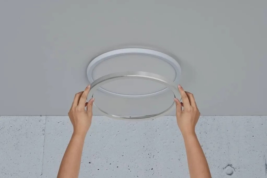 Plafoniera LED design silm IP54 baie Oja 29 alb 3000-4000K 2015026133 NL