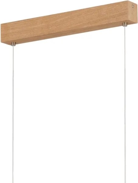 Eglo 39344 - Pendul CLIMENE cu LED/17W/230V + LED/4,2W, finisaj stejar