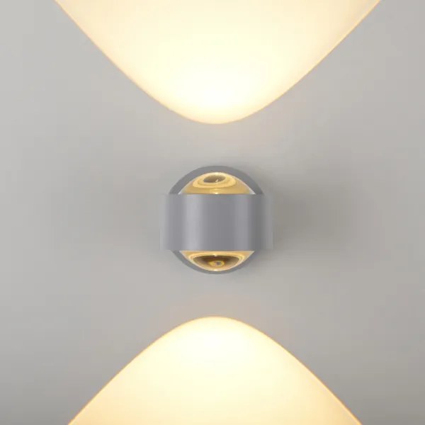 Schöner Wohnen 19331-21 - Aplica de perete LED CHIA 2xLED/2W/230V antracit