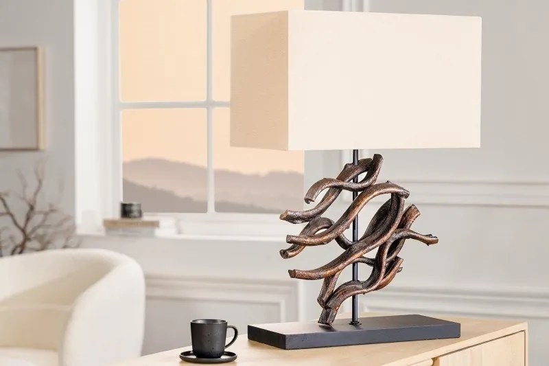 Veioza, Lampa de masa design unicat The Wave 60cm