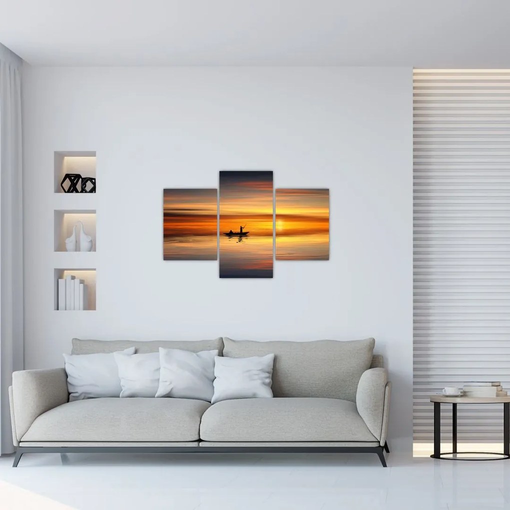 Tablou - cu barca (90x60 cm)