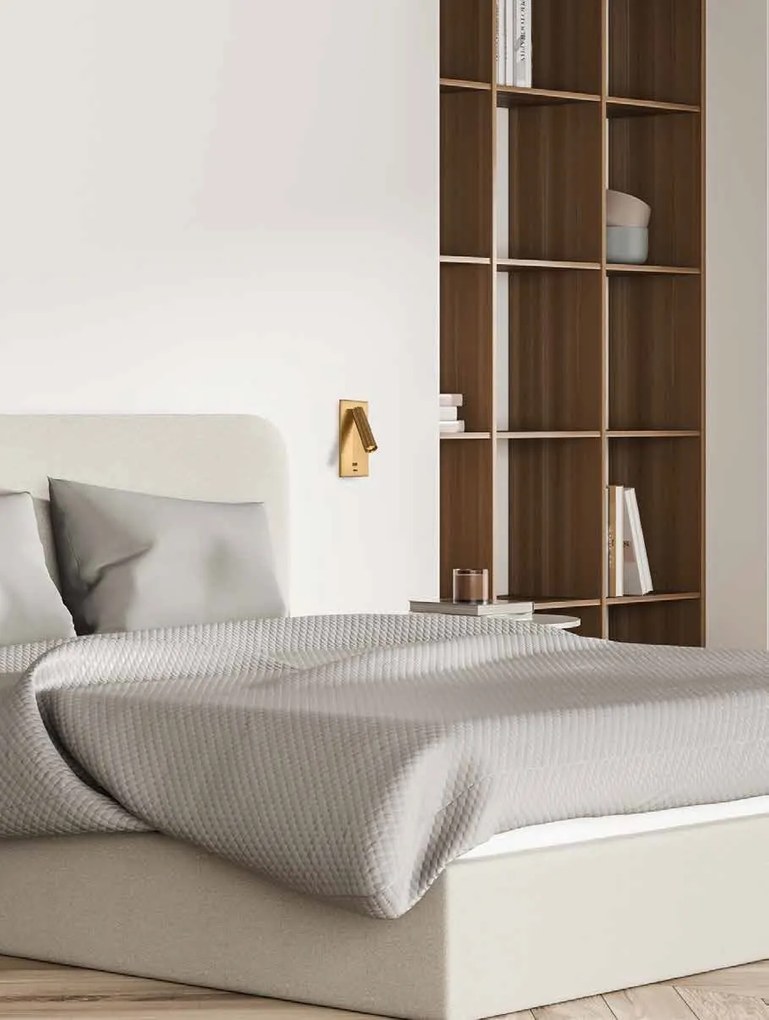 Aplica moderna cu spot LED directionabil Hotel alama