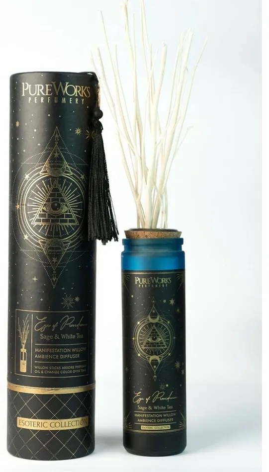 Difuzor organic Sage&White Tea 100 ml curamuri de salcie