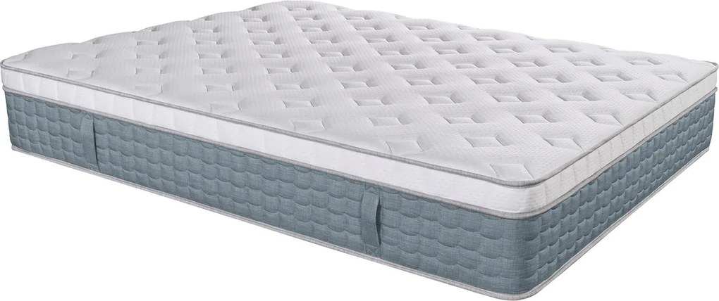 Saltea Anatomica Ortopedica Carolina, 140x190 cm, H 33 cm, Arcuri Pocket, spuma Memory, 7 Zone de Confort