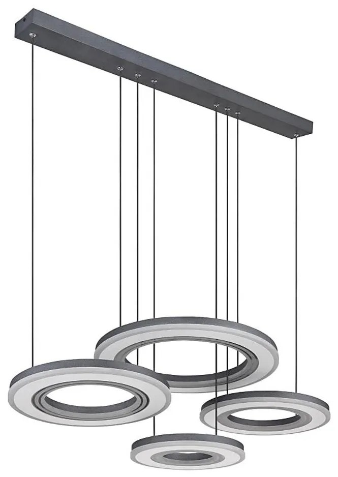 Lustră LED dimabilă pe cablu Globo 67191-80 BLASIUS LED/80W/230V + telecomandă