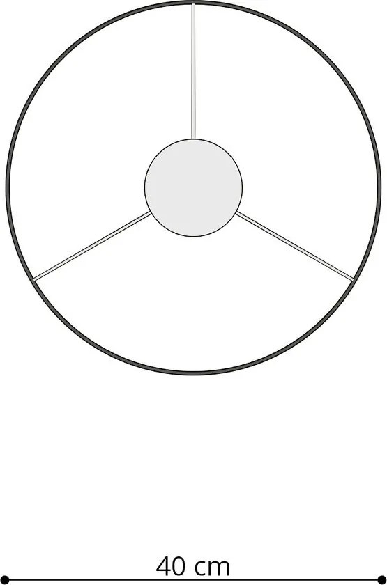 Lustră pentru copii albă cu abajur din plastic ø 40 cm Puss – Sollux