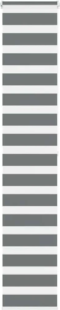 vidaXL Jaluzea tip zebra gri închis lățime țesătură 45,9 cm poliester