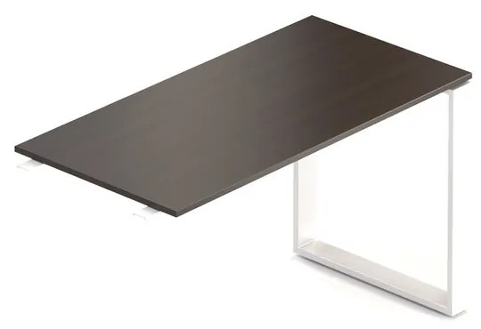 Element de actiune Creator 120 x 60 cm, baza alba, 1 picior, wenge