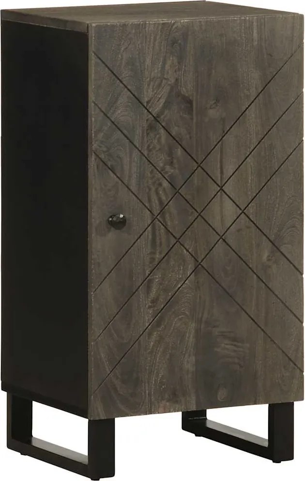 vidaXL Bufetă neagră 40x33x75 cm lemn masiv de mango