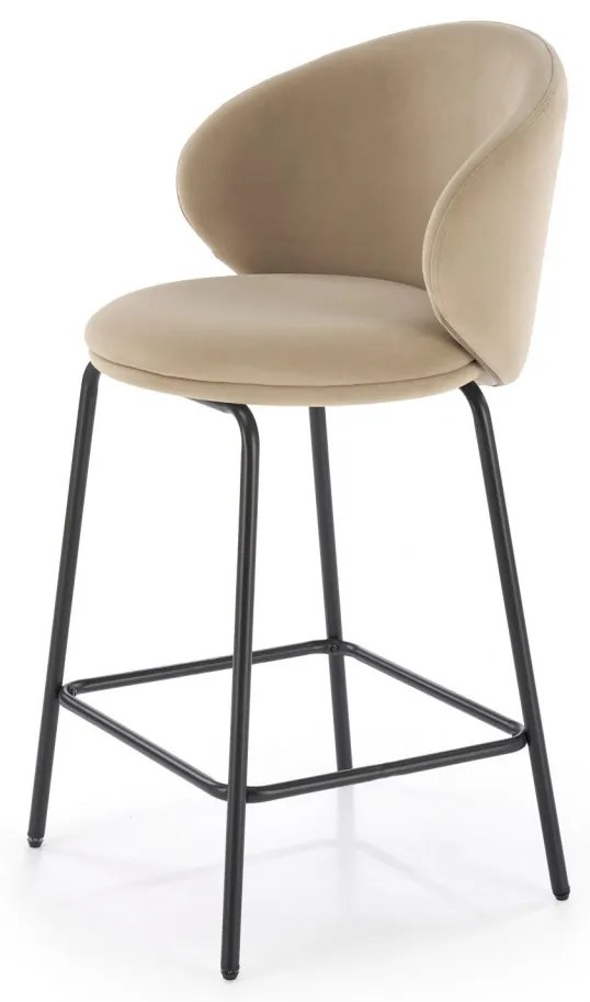 Scaun de bar H121 bej/negru