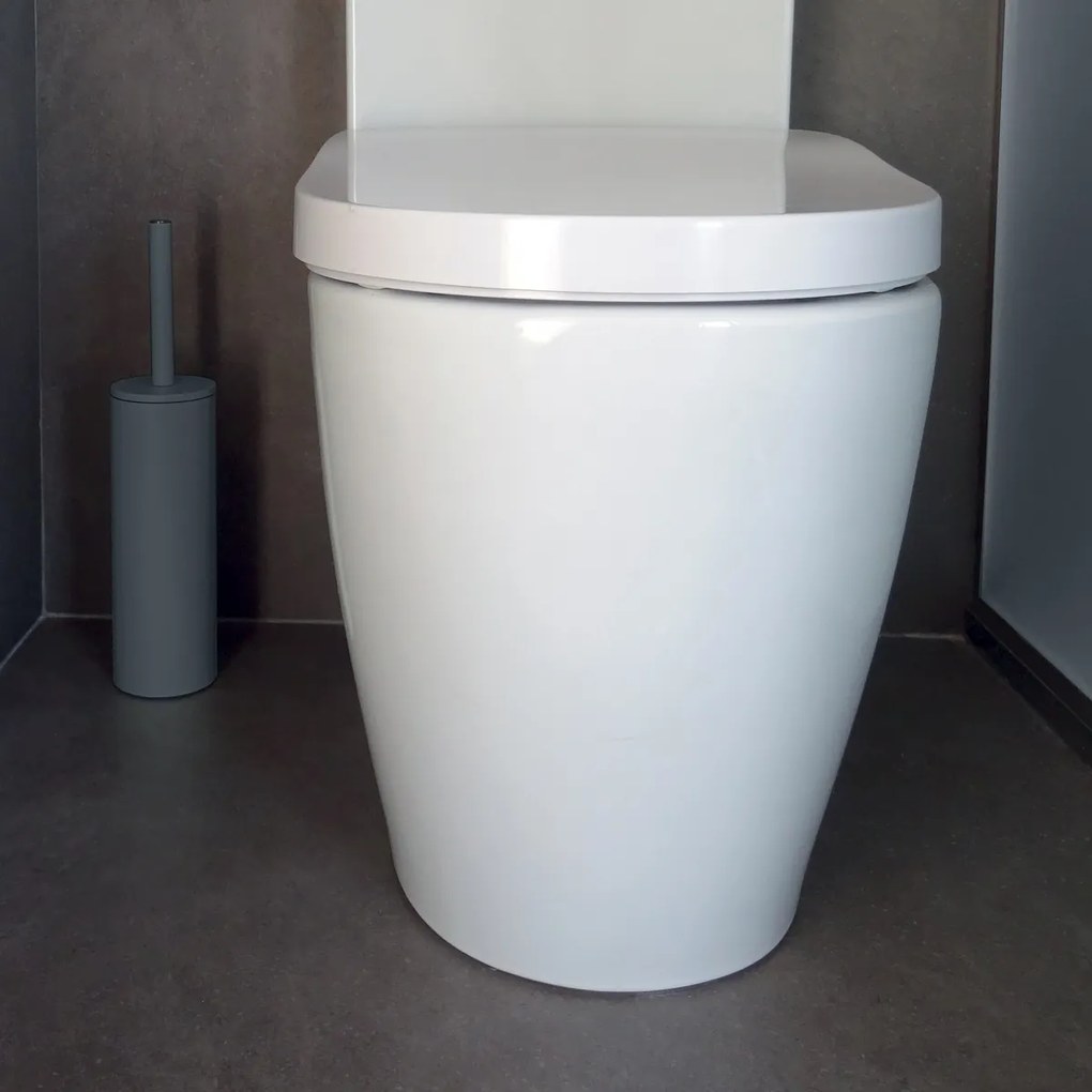 Spirella perie pentru WC Akira, gri mat