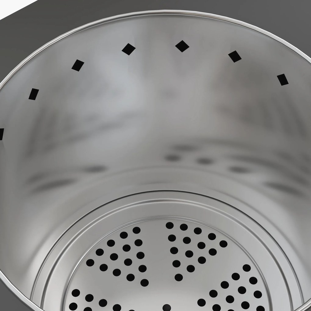 Outsunny Focar Focar Tăcere, inclusiv cu croșetă, 45 x 38,8 x 46,5 cm, Argintiu + Negru | Aosom Romania