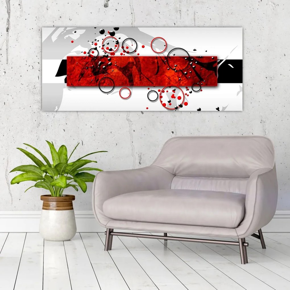 Tablou cu abstracție (120x50 cm)