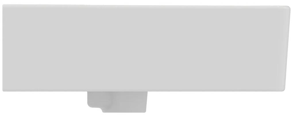 Lavoar suspendat alb 60 cm, dreptunghiular, orificiu baterie, Ideal Standard Connect Cube