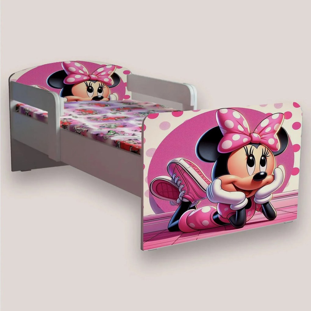 Pat copii Minnie Mouse cu manere varianta 3