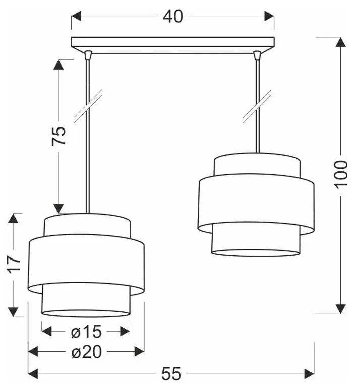 Lustră albă-în culoare naturală cu abajur din ratan ø 20 cm Rattan – Candellux Lighting