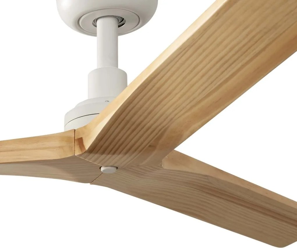 Ventilator aplicat tavan cu telecomanda KLIM S 92,5cm, alb/ pin