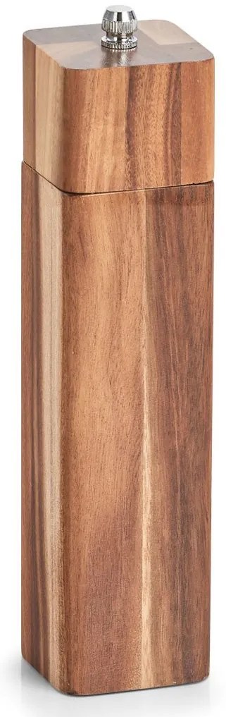 Rasnita manuala de sare si piper, 21 x 5 cm, lemn de salcam, ZELLER
