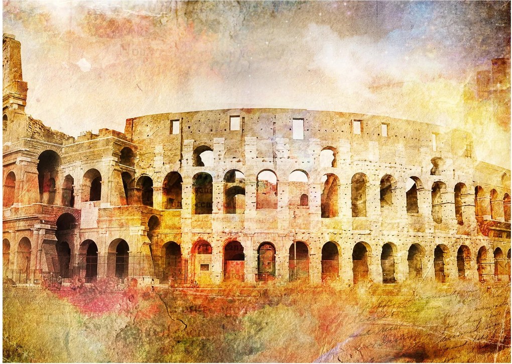 Tablou - Pictură digitală, Colosseum, Roma, Italia (70x50 cm)