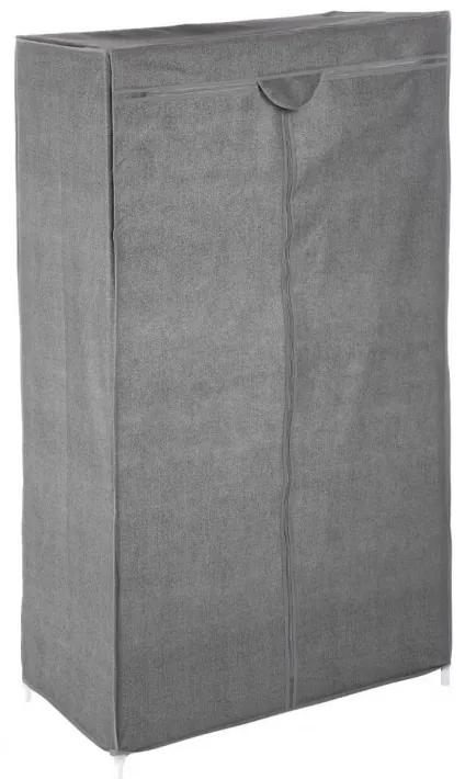 Dulap 5five Dark Grey, textil, 86x45x154 cm