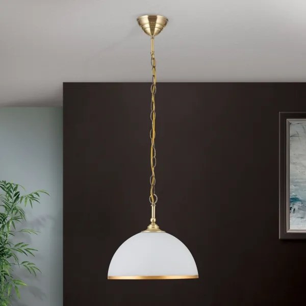 Lustră pe lanț Orion HL 6-1809/1 OLD LAMP 1xE27/40W/230V alb/bronz