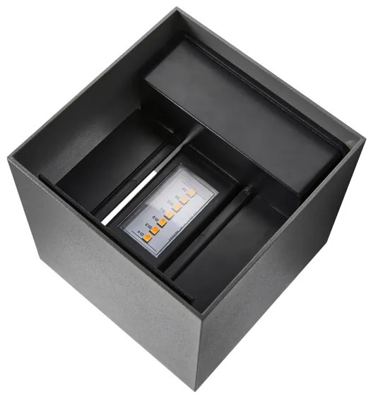 Nordlux MILDA - Aplică LED de perete pentru exterior, 4,9 W, 230 V, IP44, antracit