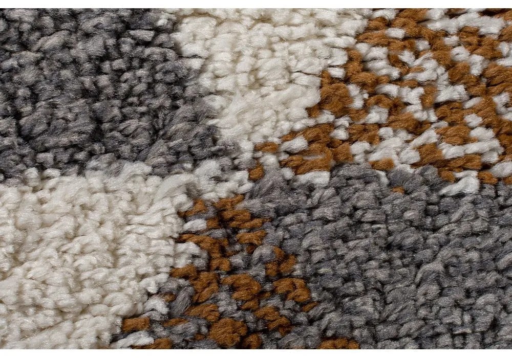 Covor Flair Rugs Nuru, 80 x 150 cm, portocaliu - gri