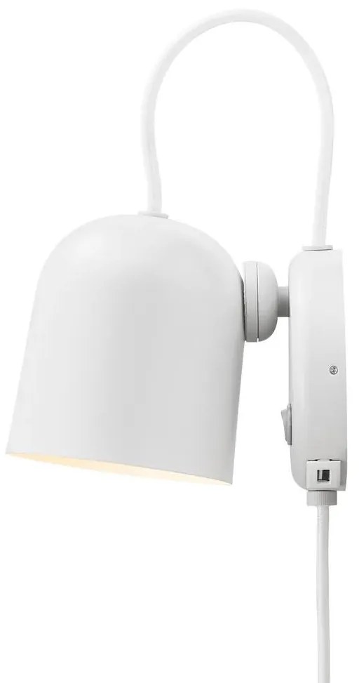 Aplica de perete, cu mufa usb, design modern Angle alb 2120601001 NL