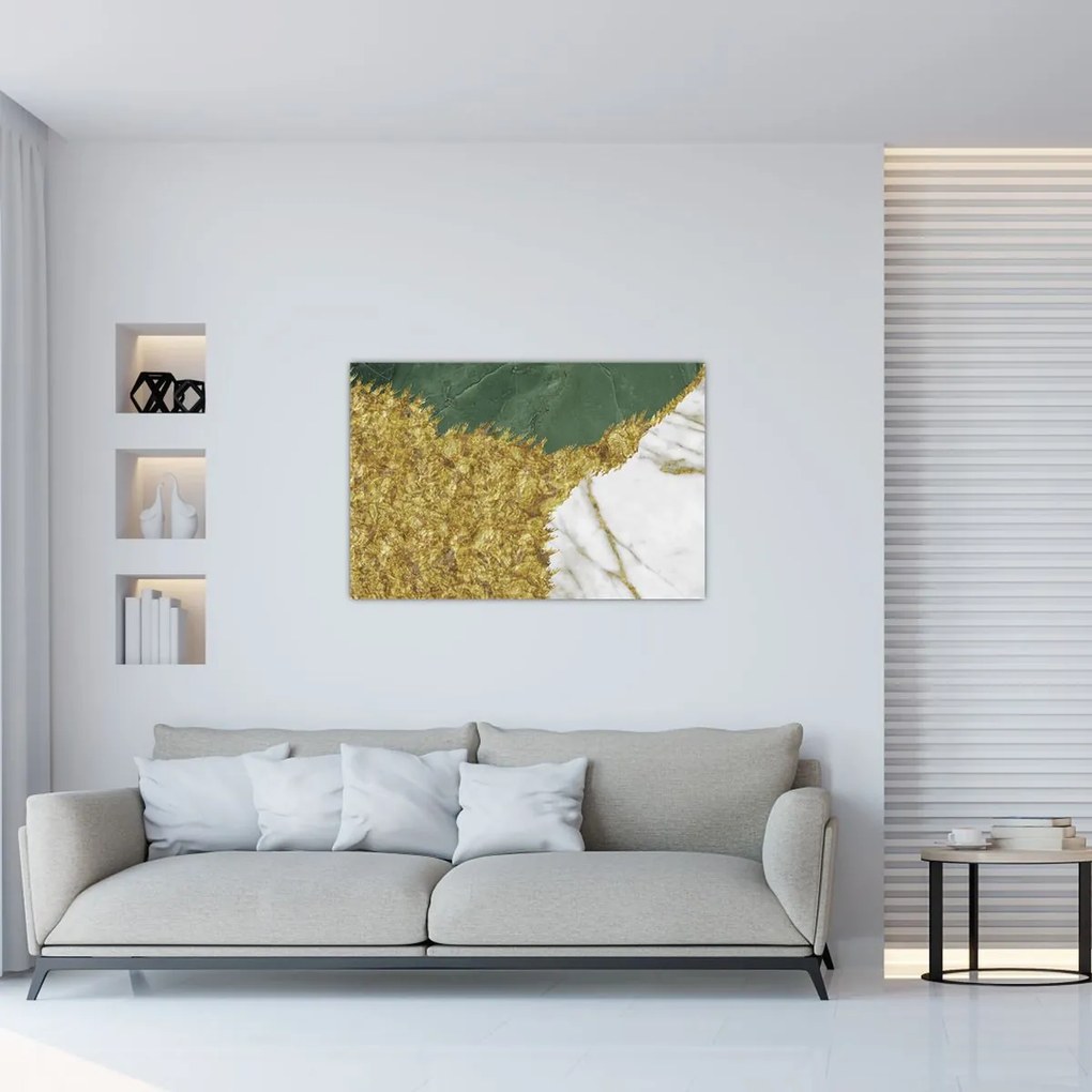 Tablou - Marmură verde N⁰2 (90x60 cm)