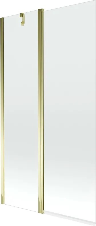Mexen Flip paravan de baie pliabil cu 2 uși 100 x 150 cm, transparent, auriu - 894-100-101-50-00