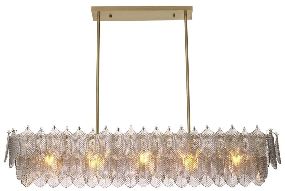 Lustra suspendata design LUX Verbier Rectangular, alama periata 115711 HZ