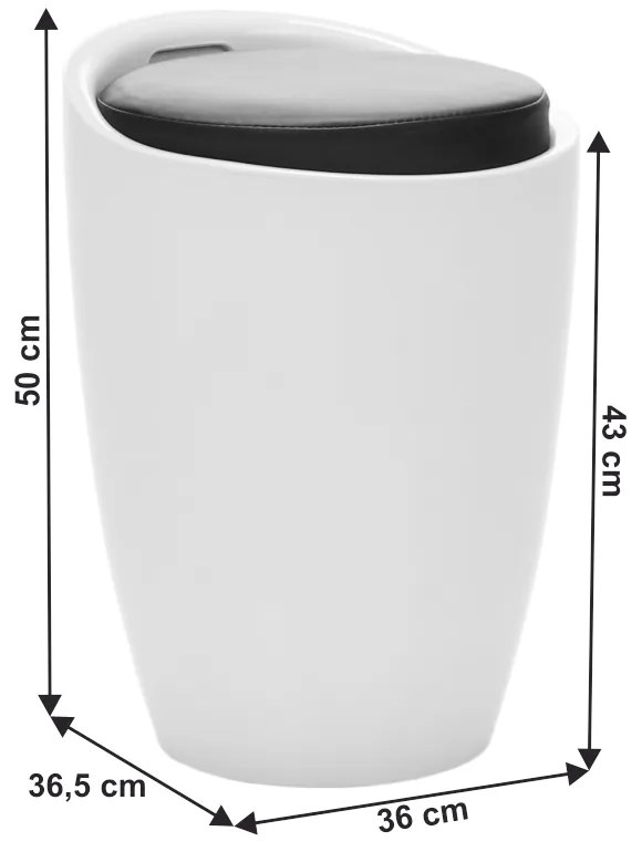 Zondo Taburete Gana Nova (negru). 779044