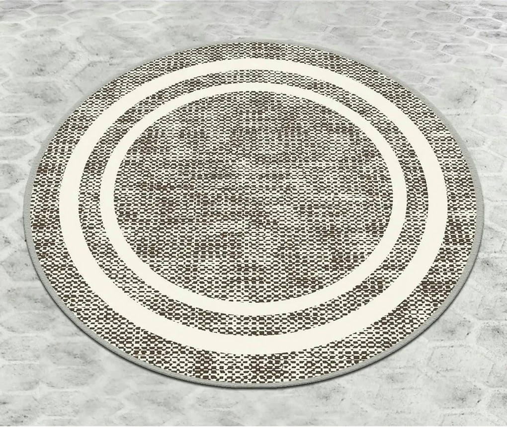 Covoras baie FORMICA CIRCLE DJT, 80x80 cm, forma rotunda, poliester, b