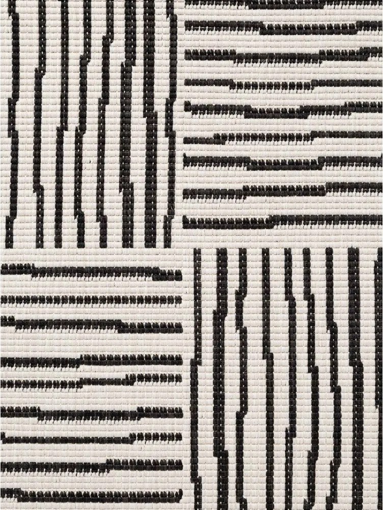 Covor pentru exterior și interior negru/crem 160x230 cm Haringey Nightingale – Ted Baker