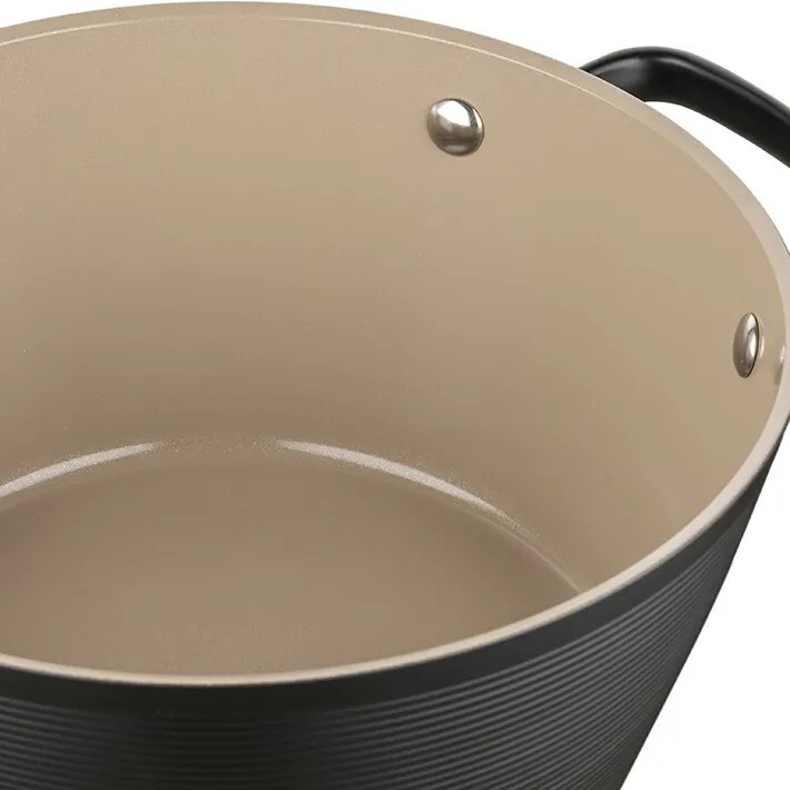 Florina Oală din aluminiu Carina Black 5,2 l, 28 cm, diam. 28 cm