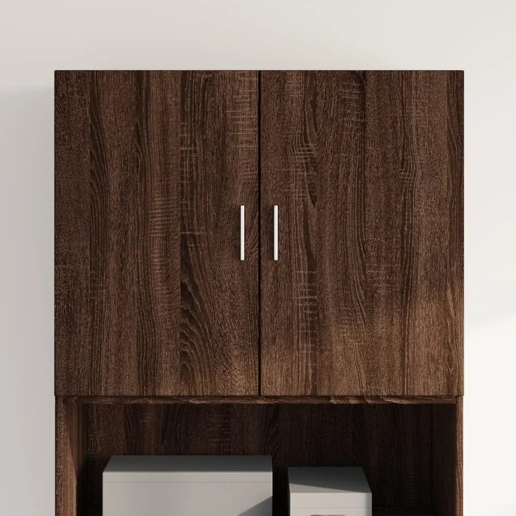 vidaXL Dulap de perete, stejar maro, 80x42,5x64 cm, lemn compozit