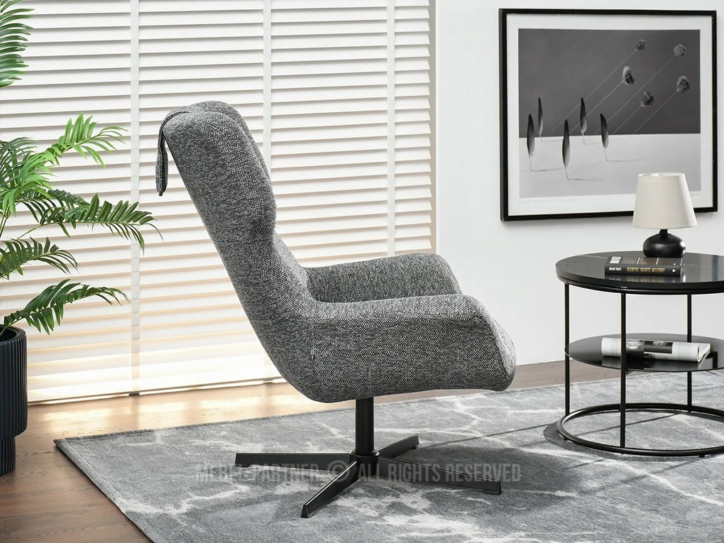 Fotoliu Irma (grafit + negru). Promo -17%. 1110066