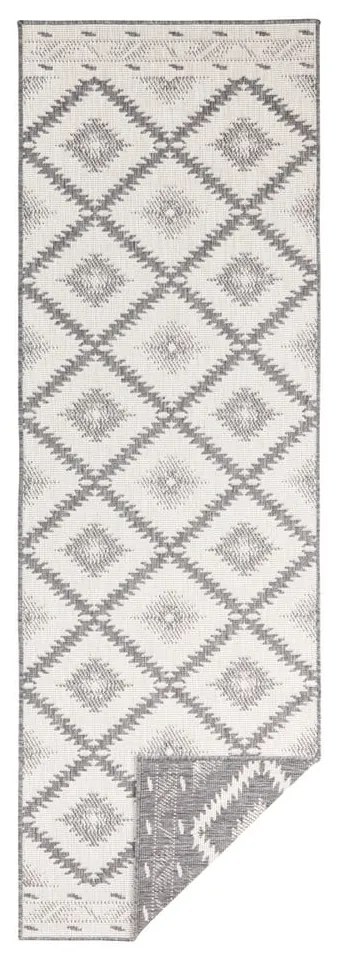 Covor adecvat pentru exterior NORTHRUGS Malibu, 80 x 350 cm, gri-crem