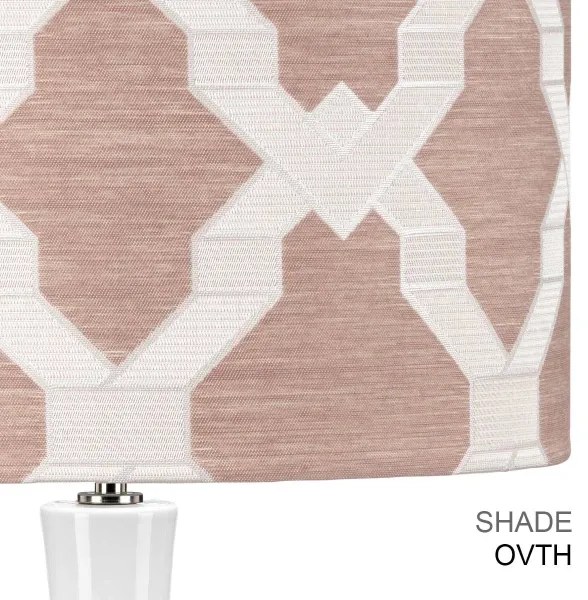 Lampă de masă Elstead MILO-PN-TL-OVTH MILO 1xE27/60W/230V roz