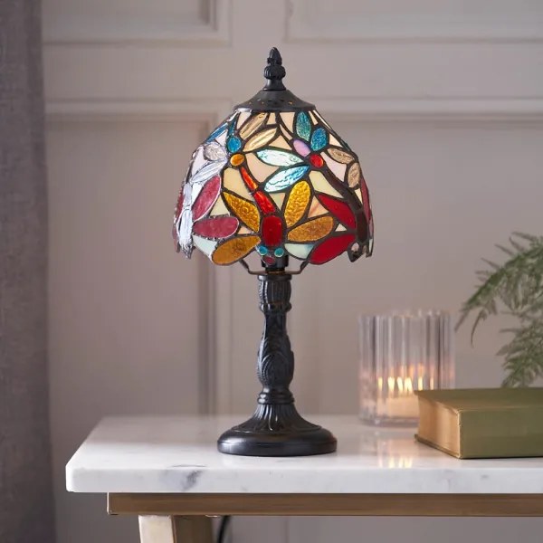 Endon 64246 - Lampă de masă Tiffany LORETTE 1xE14/40W/230V, diametru 15 cm