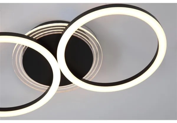 Searchlight 13651BK - Plafonieră LED dimabilă CONTOUR LED/24W/230V 3000K