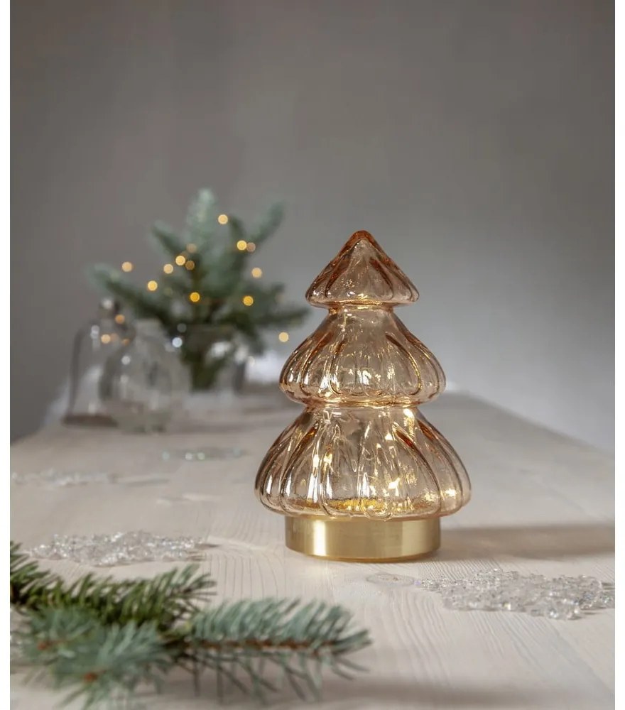 Decorațiune luminoasă de Crăciun portocalie ø 12 cm Abete – Star Trading