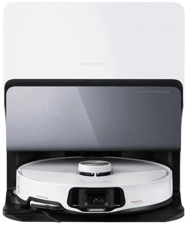 Aspirator robotic ROBOROCK S8 MaxV Ultra S8MVU02-00, 69 W, 10000 Pa, Lidar, Wi-Fi, Comenzi vocale, 5200 mAh, 3D mapping, Autonomie până la 180 min, Alb