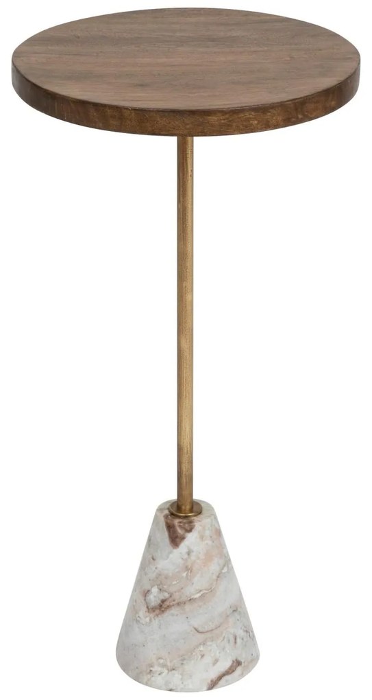 Masuta de cafea cu blat din marmura Ilian, Ø 35,5 cm