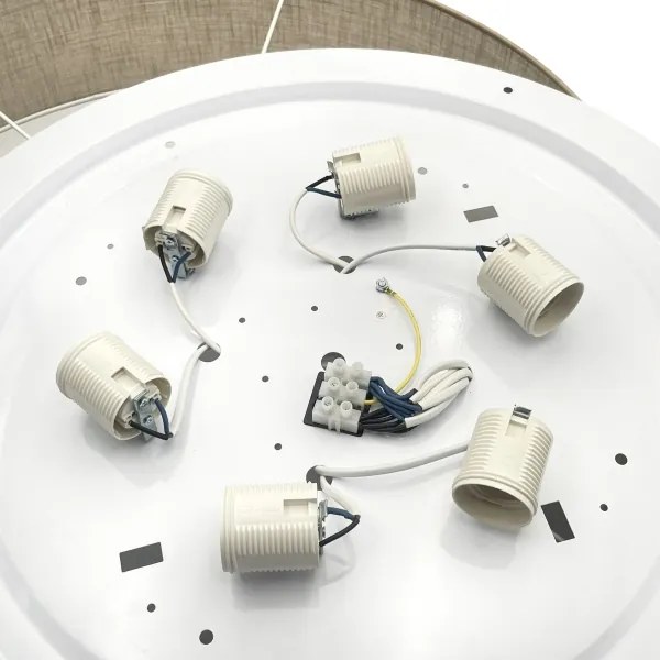 Brilagi - Plafonieră LED SIRIJA, 6xE27/60W/230V, Ø 80 cm, bej