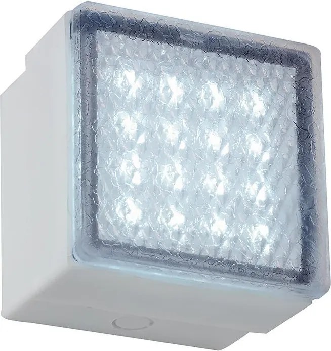 Aplica de perete exterior, dim.9,9x9,9cm, IP67, LED alb EL-40041-WH EN