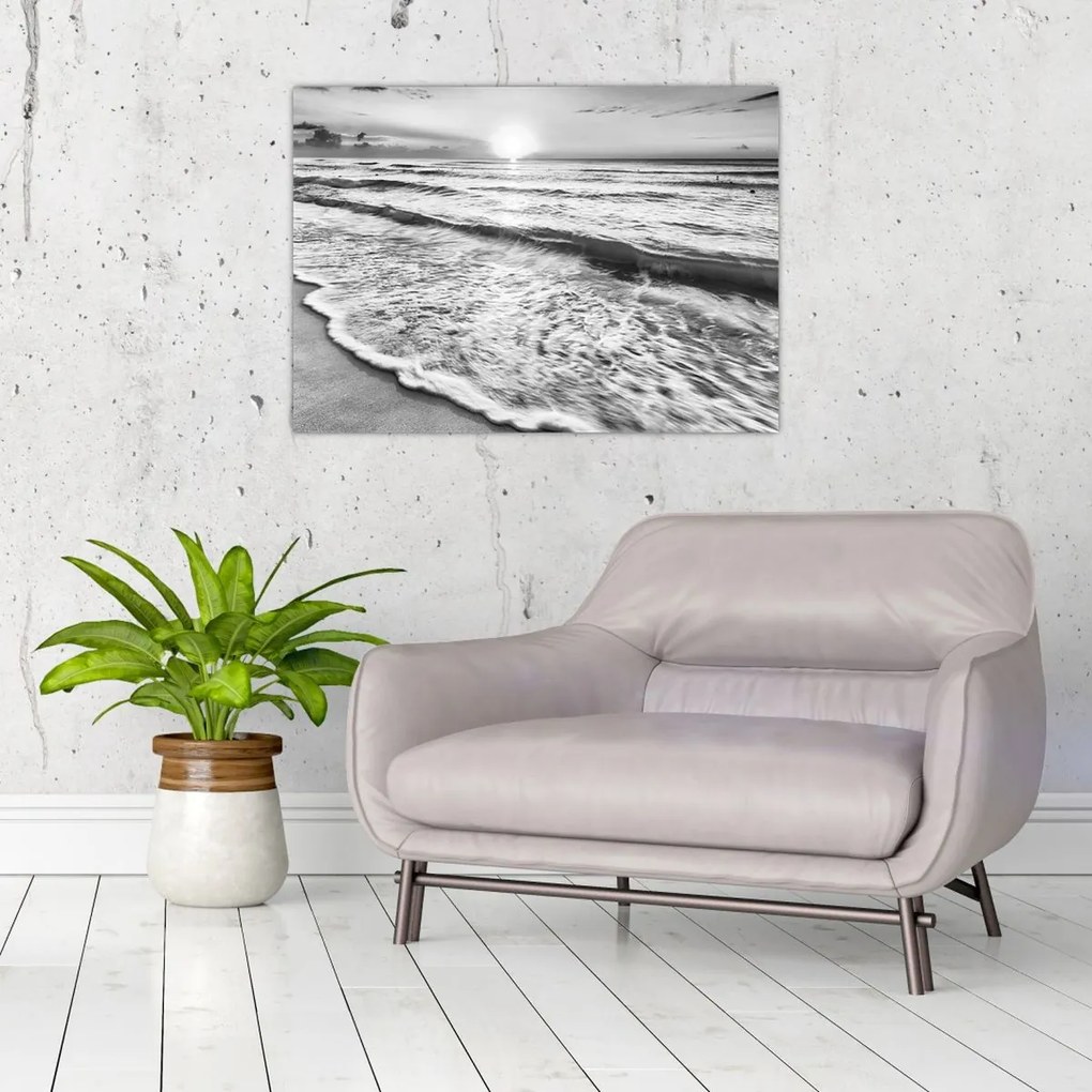 Tablou - Apus de soare pe malul mării (70x50 cm)