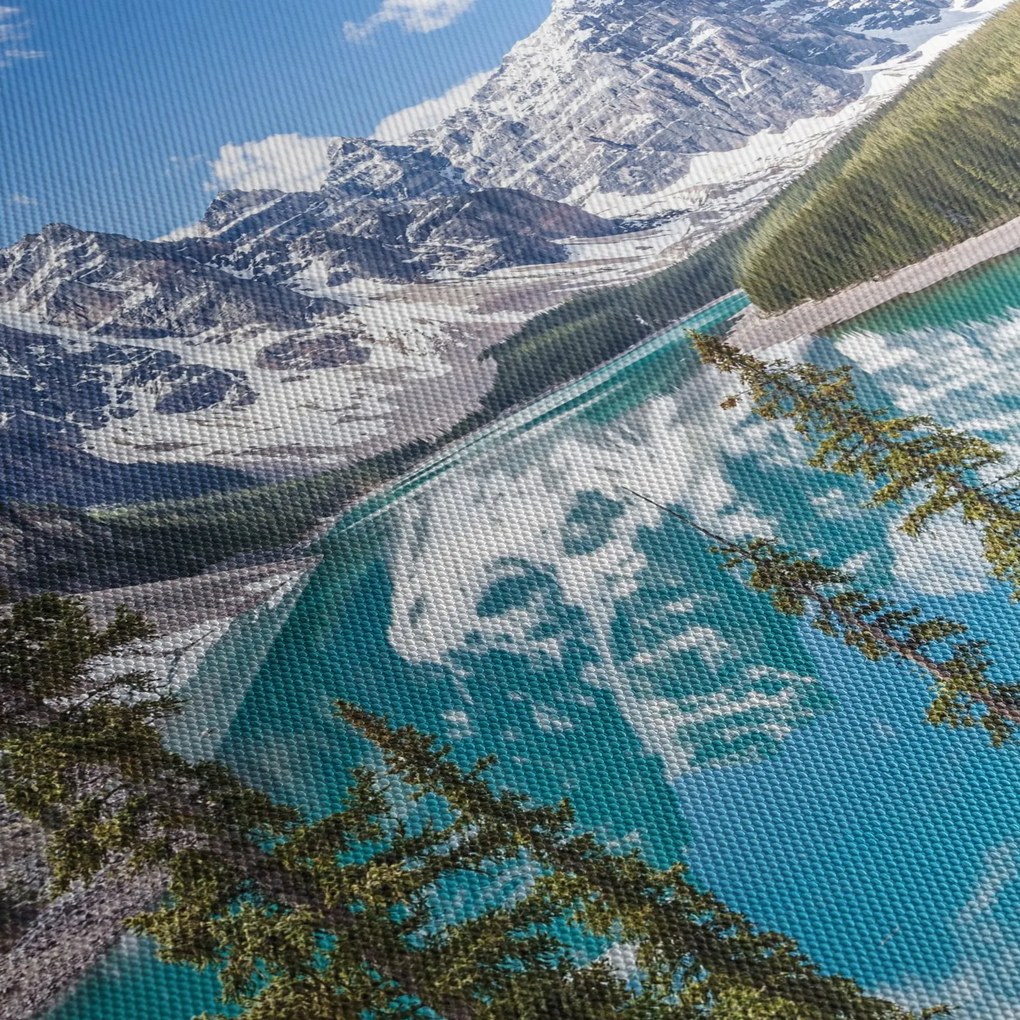 Tablou - Parcul Național Banff (cu ceas) (90x30 cm)