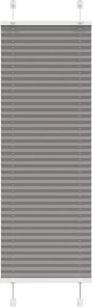 vidaXL Jaluzea plisată Antracit 50x100 cm Lățime țesătură 49,4 cm