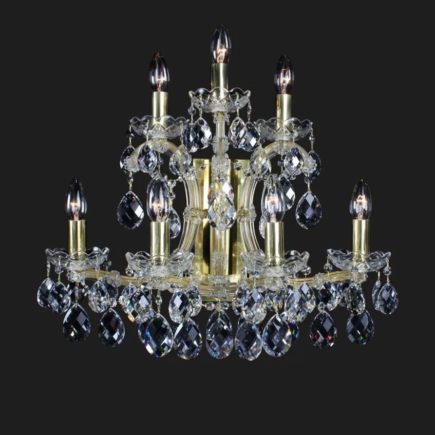 Aplica de perete Maria Theresa cu 7 brate, cristal Bohemia